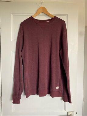 Mens Maroon Crewneck Sweater
